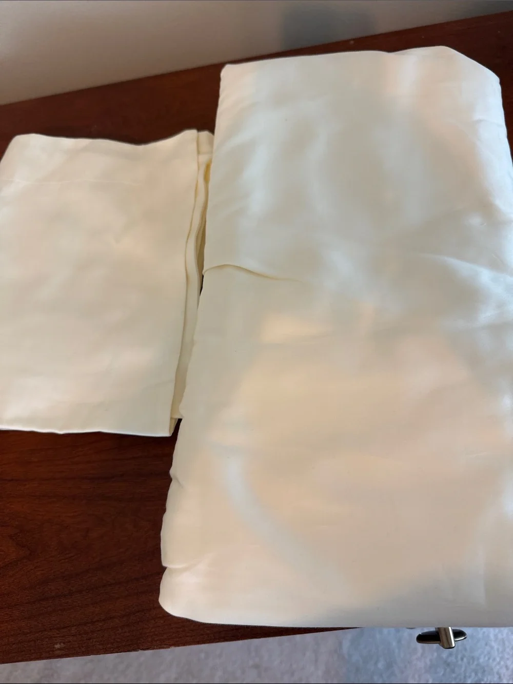 NWOT Quince Full/Queen Giza Organic Cotton Duvet Cover Set w 2 Shams- Ivory